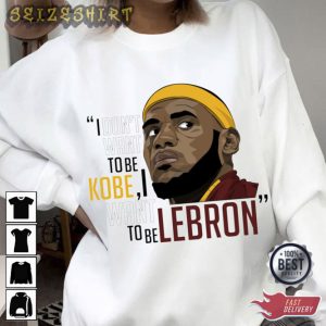 Basketball LeBron James I Want to be LEBRON T-Shirt (3)