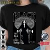 Black Morticia Addams Dark Valentine Gift T-Shirt