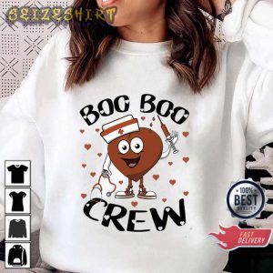 Boo Boo Crew Valentines Day Nursing Funny Valentine Gift Sweatshirt