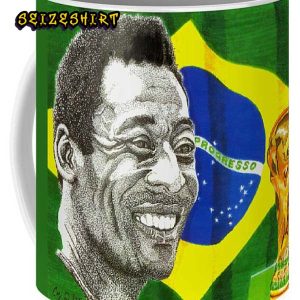 Brazil Football Legend Pele GOAT Ceramic Mug