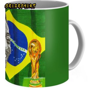 Brazil Football Legend Pele GOAT Ceramic Mug