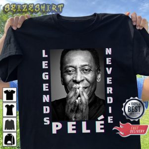 Brazil Pele Legend Soccer Remembering Printed T-Shirt