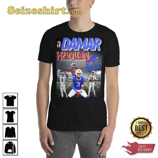 Buffalo Bills Damar Hamlin 3 T-Shirt