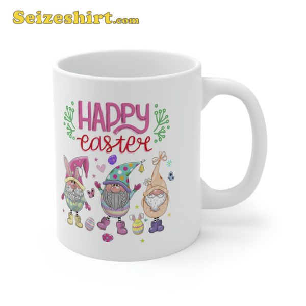 Bunny Gnome Rabbit Eggs Hunting Happy Easter Day Funny Mug