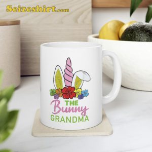 Bunny Rabbit Grandma Easter Cute Unicorn Family Matching Mug