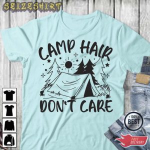 Camp Hair Don’t Care Happy Camping Happy Hoodie