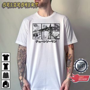 Chainsaw Man Anime Gift Idea Unisex Gothic Harajuku T-Shirt (1)