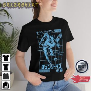 Chainsaw Man Anime Horror Gift for fans T-Shirt (1)