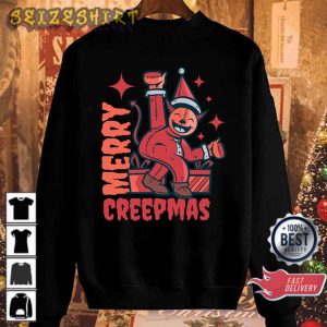 Chimney Devil Santa Merry Creepmas Xmas Gift T-Shirt Sweatshirt