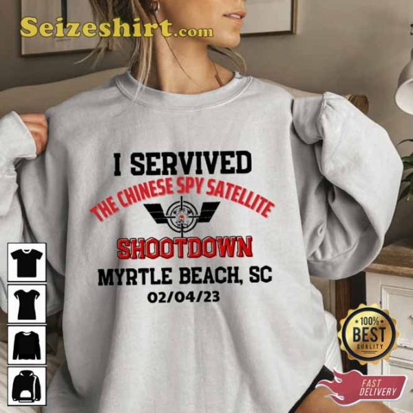 Chinese Spy Balloon Shootdown Balloon Takedown Survivor Sweatshirt