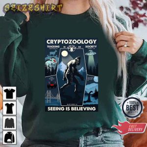 Cryptozoology Tracking Society Bigfoot Camping Lover Gift T-Shirt