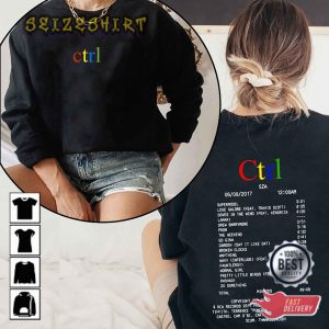 Ctrl Rainbow By SZA New Album Tee With Tracklist Shirt