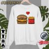 Cute Burger And Fries Valentine Couple Valentine Gift Sweatshirt