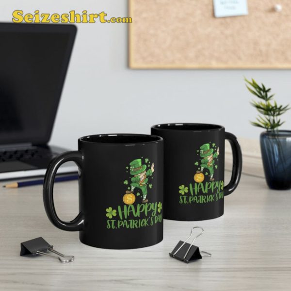 Dabbing Happy St Patricks Day Shamrock Funny Coffee Mug