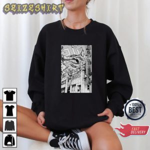 Demon Fox Chainsaw Man Panel Simple Anime Sweatshirt