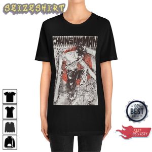 Denji Chainsaw Man Unisex Anime T-Shirt Design (1)