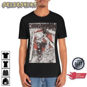 Denji Chainsaw Man Unisex Anime T-Shirt Design (2)