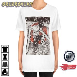 Denji Chainsaw Man Unisex Anime T-Shirt Design (4)
