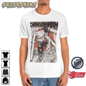 Chainsaw Demon Unisex Anime T-Shirt Design