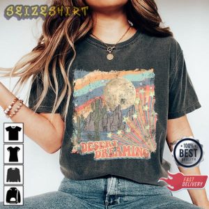 Desert Dreaming Cute Western Cowgirl Camping Travel T-Shirt