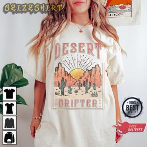 Desert Drifter Cute Western Cowgirl Camping Travel T-Shirt