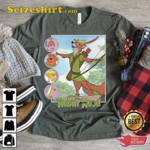 Disney Robin Hood Classic Film Retro Vintage TShirt