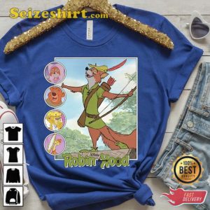Disney Robin Hood Classic Film Retro Vintage TShirt