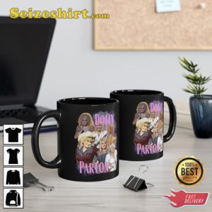 Dolly Parton Glossy Bootleg Vintage 90’s Country Music Icon Coffee Mug