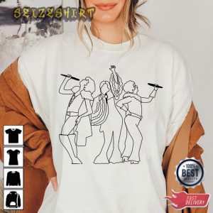 Donna And The Dynamos Single Line Art T-Shirt