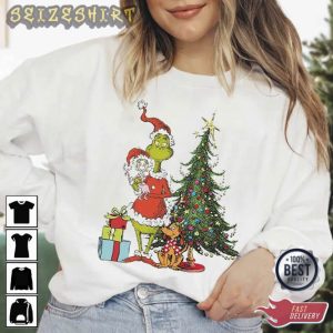 Dr Seuss The Grinch Xmas Gift Sweatshirt T-shirt (1)