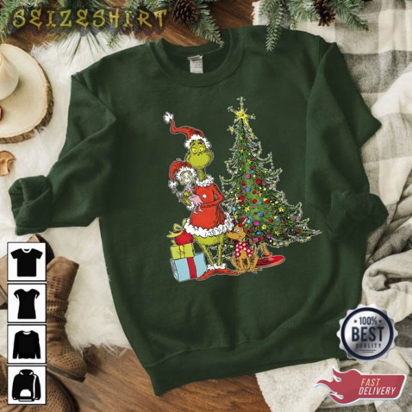 Dr Seuss The Grinch Xmas Gift Sweatshirt T-shirt