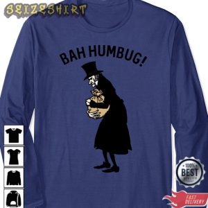 Ebenezer Scrooge BAH Humbug Shirt Movie Christmas Disney