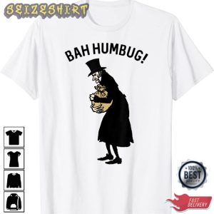 Ebenezer Scrooge BAH Humbug Shirt Movie Christmas Disney