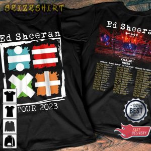 Ed Sheeran Mathematics Tour Australia US 2023 Music T-Shirt