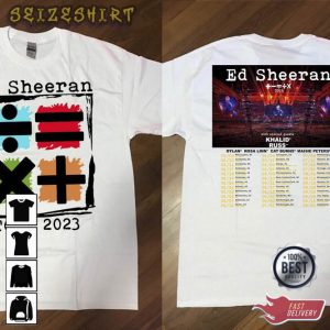 Ed Sheeran Mathematics Tour Australia Us 2023 Unique Design T-shirt (3)