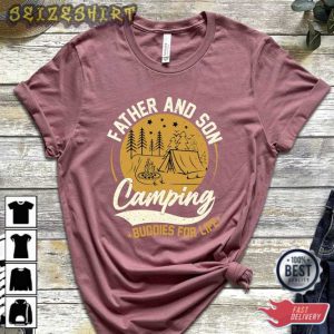 Father And Son Camping T-shirt Wanderlust Shirt Camper T-shirt