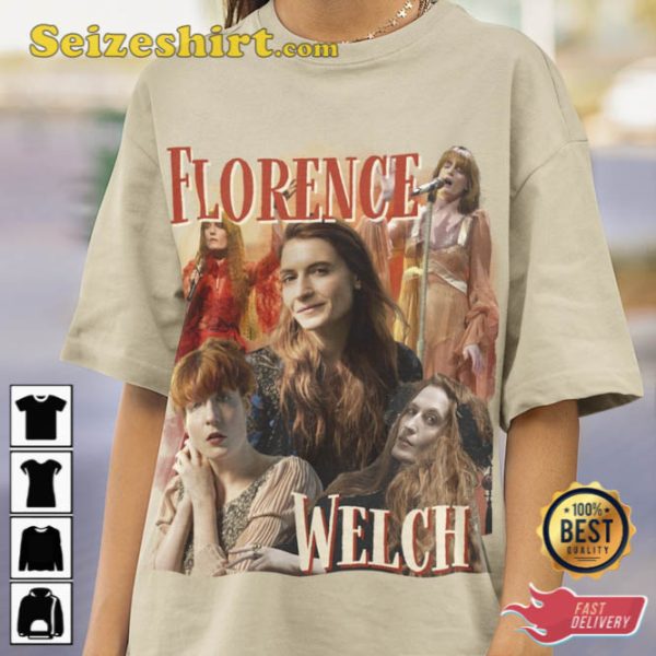 Florence The Machine Bootleg Rap 90s Style Vintage TShirts