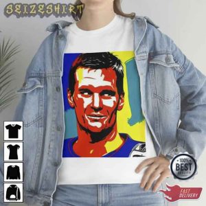 Football Icon Tom Brady Art T-Shirt