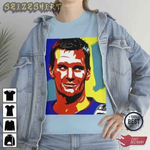 Football Icon Tom Brady Art T-Shirt
