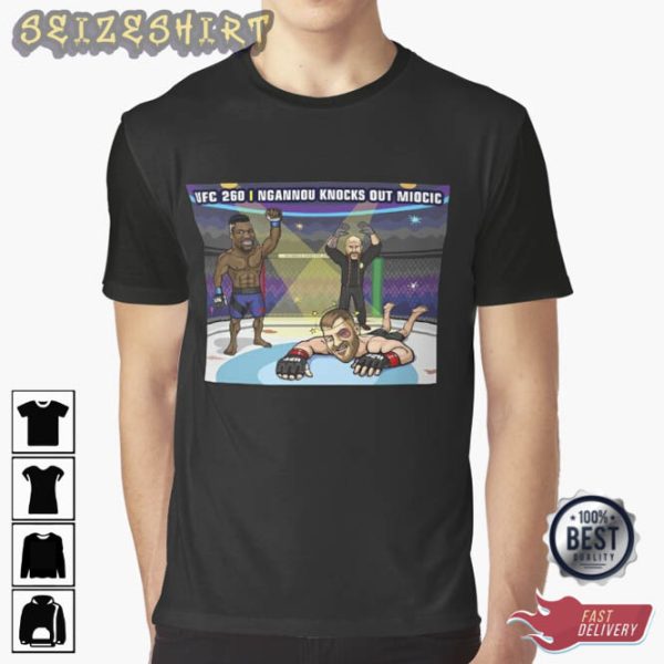 Francis Ngannou Vintage 90’s T-Shirt Boxing