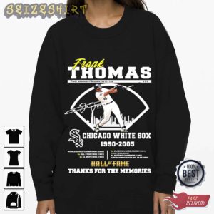 RIP Frank Thomas Chicago Hall Of Fame Thanks For The Memories-Signature-Shirt