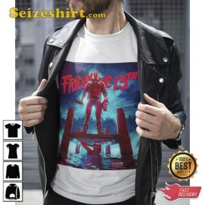 Friday the 13th Poster Style T-Shirt Horror Movie Nostalgia Fan Art