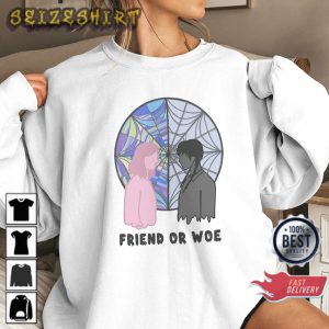 Friend Or Woe New 2022 Netflix Series Wednesday Addams Sweatshirt