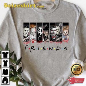 Friends Horror Movie Killers T-Shirt Spooky Season
