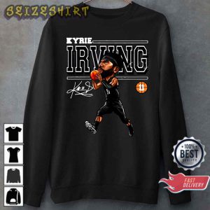 Funny Kyrie Irving Cartoon Art Basketball Player Gift T-Shirt