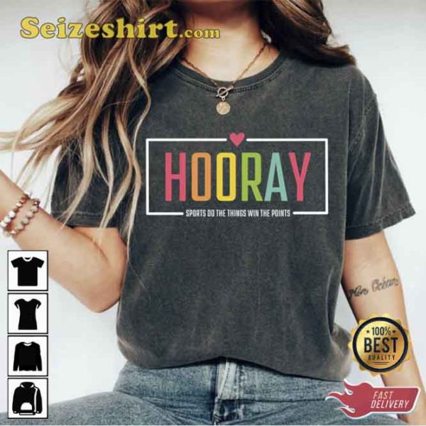 Funny Mom Football Hooray Sports Shirt