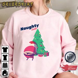 Funny Naughty Santa Christmas Cute Gift T-Shirt
