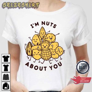 Funny Peanuts I'm Nuts About You Valentine Sweatshirt