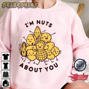 Funny Peanuts I’m Nuts About You Valentine Sweatshirt