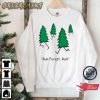 Funny Xmas Gift Christmas Tree Run Forrest Gump Punline T-Shirt